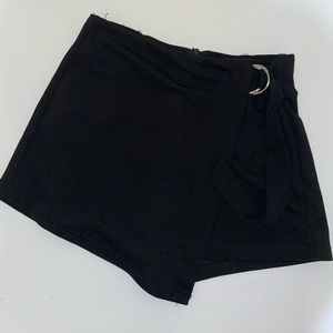 Black Skort w/ Side Buckle
